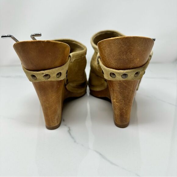 Michael Kors Nubuck Wedge Mules- Size 8 - Picture 6 of 14
